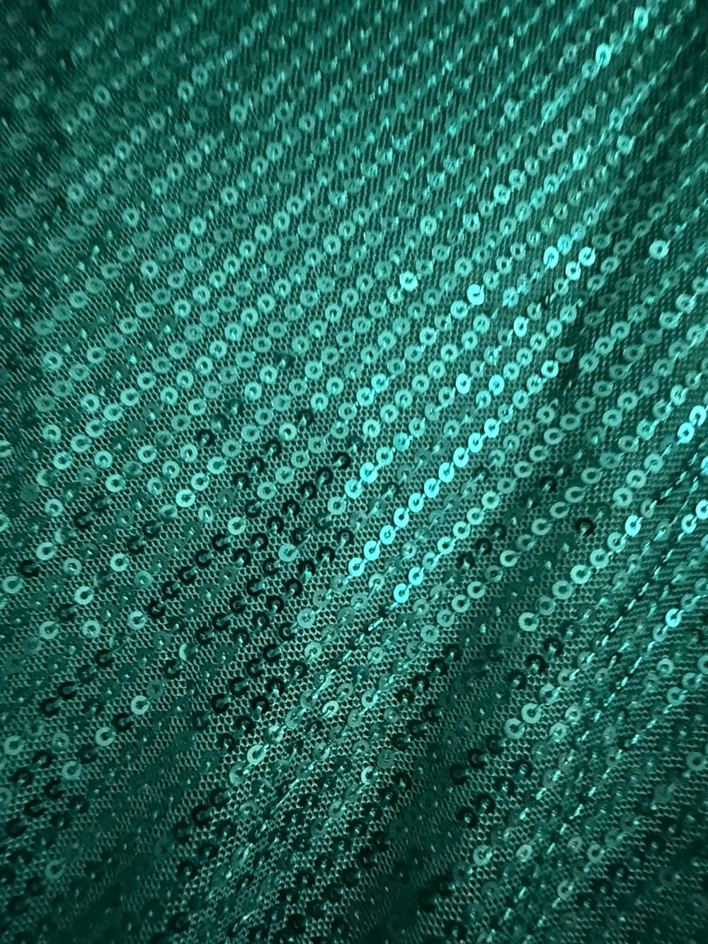 NWT Grace Karin Emerald Green Sequin One Shoulder Cocktail Dress L - Picture 12 of 12